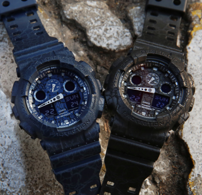 CASIO GA-100CG-2A 潮流与防水运动石英表的硬核典范